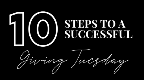 giving tuesday 10 steps